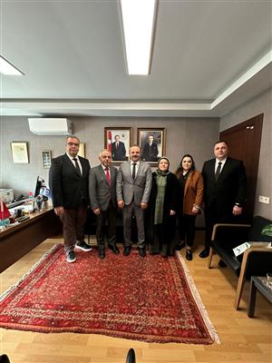 A visit from ASU Rector Prof. Dr. Alpay Arıbaş and International Relations Coordinator Prof. Dr. Melayib Bilgin to Komrat Consul General Adnan Hayal.